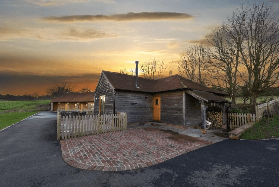 2 Bed Cottage in Tenterden log cabin exterior in Kent