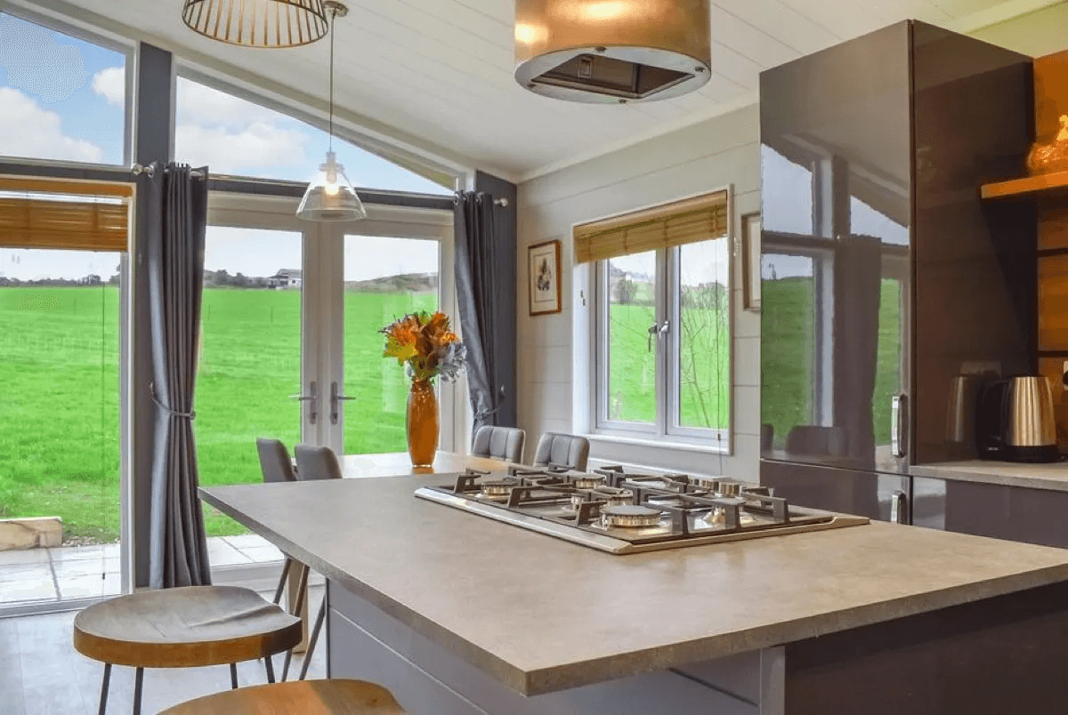 Stylish living area at Whitey Top Country Lodge