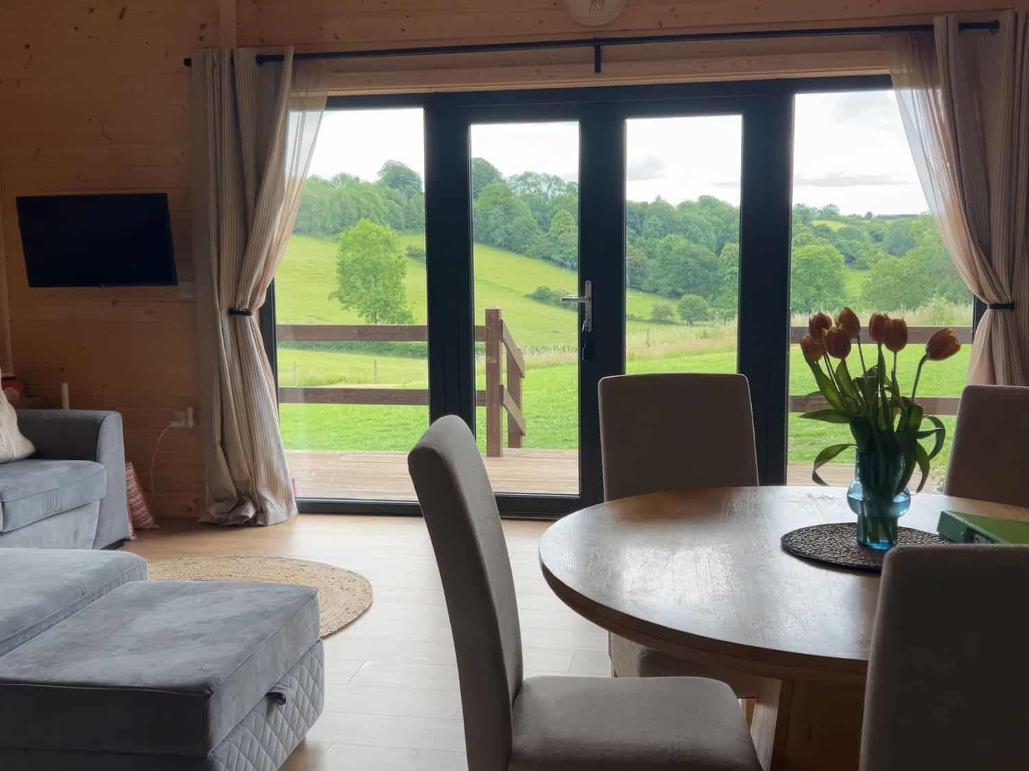 Welcoming interior with country cottage style at Primrose lodge